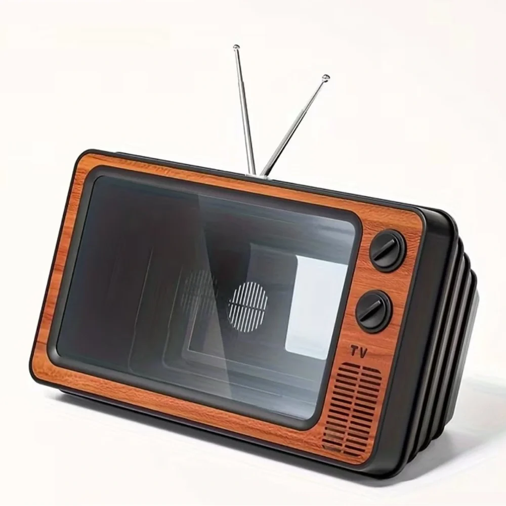 Nostalgia Retro Black and Silver Phone Screen Amplifier - Picture 2 of 2